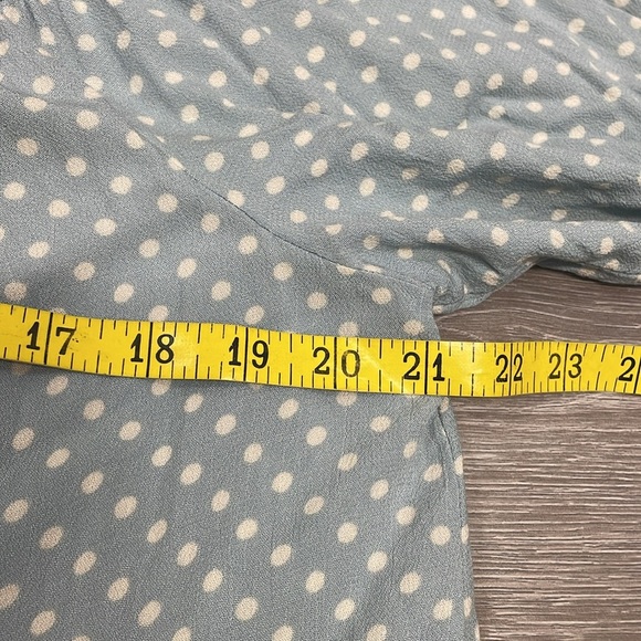 Rewind Polka Dot Off The Shoulder Cropped Button Down Blouse XL - Picture 6 of 16